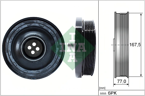 Belt Pulley, crankshaft